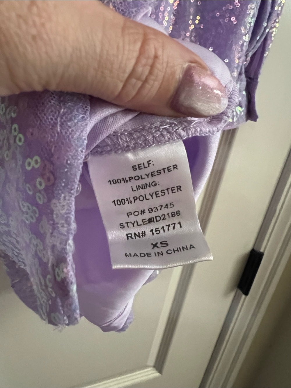 Le Lis Lavender Sequin Mini Dress - Picture 11 of 11